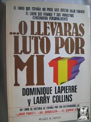 Imagen del vendedor de O LLEVARS LUTO POR MI a la venta por Librera Maestro Gozalbo