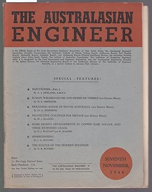 Seller image for The Australiasian Engineer : November 1944 for sale by Laura Books