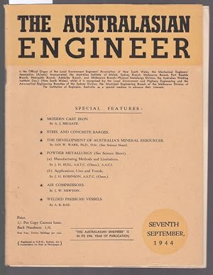 Seller image for The Australiasian Engineer : September 1944 for sale by Laura Books