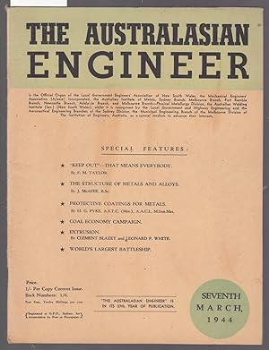 Seller image for The Australiasian Engineer : March 1944 for sale by Laura Books