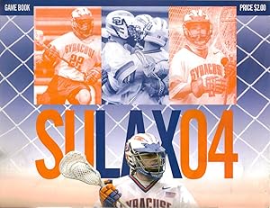 Syracuse University Lacrosse Game Program, 2004 Army Game