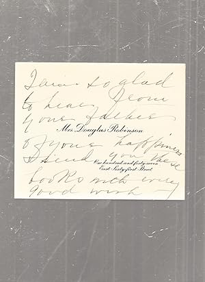 The Poems of Corinne Roosevelt Robinson (warmly inscribed by the author and with handwritten note ...