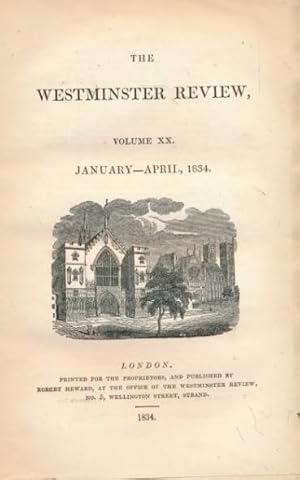 Bild des Verkufers fr The Westminster Review. No. XXXIX [39]. January 1834 zum Verkauf von Barter Books Ltd