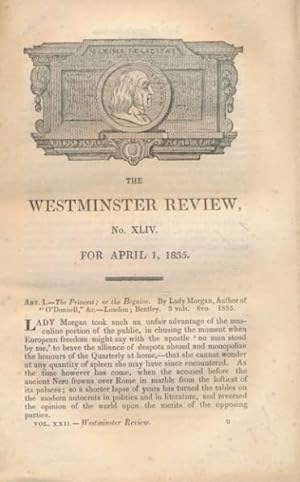 Imagen del vendedor de The Westminster Review. No. XLIV [44]. April 1835 a la venta por Barter Books Ltd