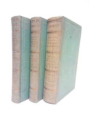 Bild des Verk�ufers f�r Supplement to Hain's Repertorium Bibliographicum. Or Collections towards a new edition of that work. (In Two Parts): The first containing nearly 7000 corrections of and additions to the collations of works described or mentioned by Hain. The second, a list with numerous collations and bibliographical particulars of nearly 600 volumes printed in the fifteenth century, not referred to by Hain zum Verkauf von Librer�a Miguel Miranda