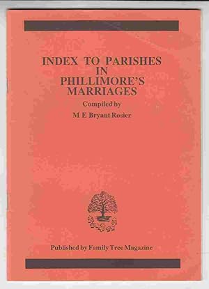 Seller image for Index to Parishes in Phillimore's Marriages for sale by Riverwash Books (IOBA)