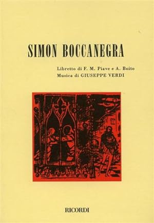Seller image for Simon Boccanegra. for sale by FIRENZELIBRI SRL