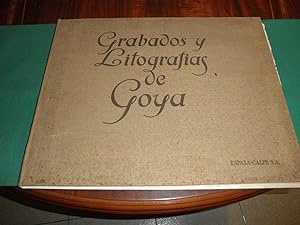 Grabados y litografias de Goya. Notas historico artisticas por Miguel Velasco Aguirre