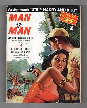 Seller image for Man to Man / February, 1959 issue / Vol. 9, #4 / vintage men's pulp magazine for sale by Singularity Rare & Fine