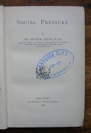 Imagen del vendedor de Social Pressure. a la venta por Monkey House Books