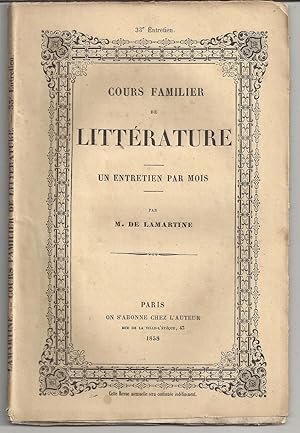 Cours familier de littérature. Un entretien par mois. 33e entretien. Poésie lyrique : David (2e p...