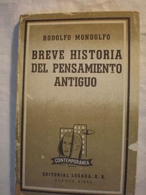 Imagen del vendedor de Breve Historia Del Pensamiento Antiguo a la venta por Librera Antonio Azorn