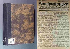 Korrespondenzblatt des Allgemeinen Deutschen Gewerkschaftsbundes. Dreißigster (30.) Jahrgang 1920...