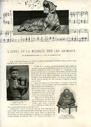 Image du vendeur pour REVUE DE PARIS (EXTRAIT), L'EFFET DE LA MUSIQUE SUR LES ANIMAUX / 'LE SOIREUX' mis en vente par Le-Livre