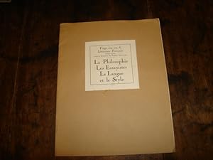 Seller image for Vingt-cinq ans de Littrature Franaise ( 1895-1920 ).La Philosophie. Les Essayistes. La Langue et le Style. for sale by Librairie FAUGUET