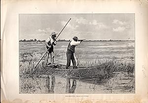 Seller image for ENGRAVING: "Rail-Shooting" .engraving from Harper's Weekly, November 12, 1898 for sale by Dorley House Books, Inc.