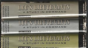 Seller image for Lee's Lieutenants: Vol. 1: Manassas to Malvern Hill; Vol. 2: Cedar Mountain to Chancellorsville; Vol. 3: Gettysburg to Appomattox; (3 Volume Set, Complete) for sale by Dorley House Books, Inc.