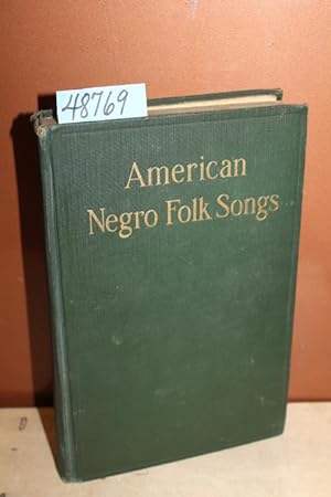 Imagen del vendedor de American Negro Folk Songs a la venta por Princeton Antiques Bookshop