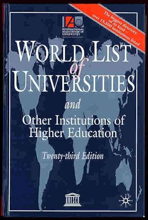 Image du vendeur pour World List of Universities and Other Institutions of Higher Education mis en vente par Paradox Books USA