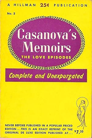 Image du vendeur pour Casanova's Memoirs mis en vente par Volunteer Paperbacks