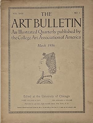Seller image for The Art Bulletin, an illustrated quarterly, March 1936 for sale by Bohemian Bookworm