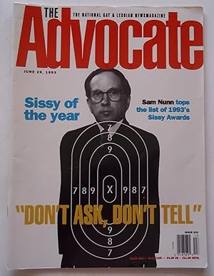 Seller image for The Advocate (Issue No. 632, June 29, 1993): The National Gay and Lesbian Newsmagazine (Magazine) (Sam Nunn Sissy of the Year Cover Story) for sale by Bloomsbury Books