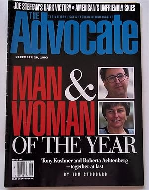 Seller image for The Advocate (Issue No. 645, December 28, 1993): The National Gay and Lesbian Newsmagazine (Magazine) (Tony Kushner and Roberta Achtenberg Cover Story & Interview) for sale by Bloomsbury Books