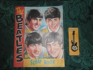 ORIGINAL 'The Beatles Scrap Book' Together with an Original 'BEATLE BROOCH'. Both Circa 1960s.