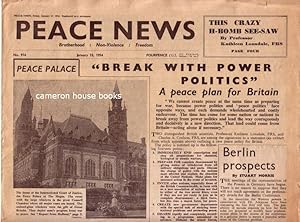 Peace News. (Broadsheet newspaper). Various issues, 1954-1957