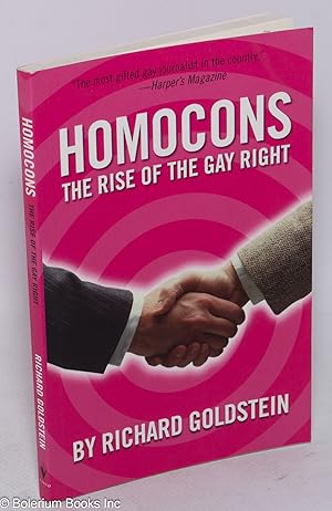 Imagen del vendedor de Homocons: the rise of the Gay Right a la venta por Bolerium Books Inc.