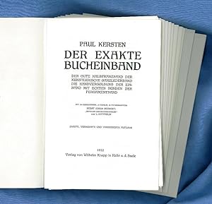 Bild des Verkufers fr Der Exakte Bucheinband - Rohbgen zum Verkauf von Antiquariat  Fines Mundi