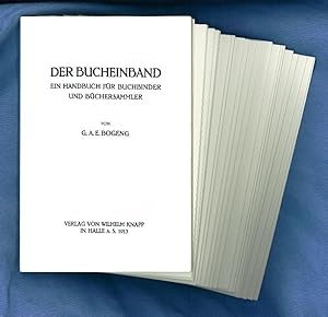 Immagine del venditore per Der Bucheinband- Rohbgen venduto da Antiquariat  Fines Mundi