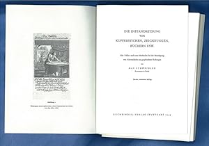 Imagen del vendedor de Die Instandsetzung von Kupferstichen - Rohbgen a la venta por Antiquariat  Fines Mundi