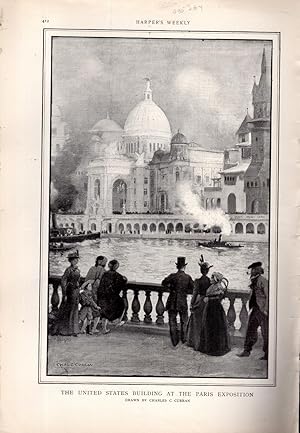 Seller image for ENGRAVING: "The United States Building at The Paris Exposition" .engraving from Harper's Weekly, May 5, 1900 for sale by Dorley House Books, Inc.