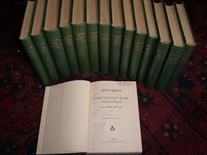 Zeitschrift der Internationalen Musikgesellschaft, 1899-1914, Complete in 15 volumes