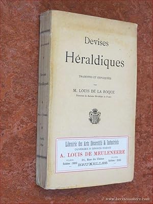 Seller image for Devises Hraldiques. Traduites et expliquees. for sale by Emile Kerssemakers ILAB