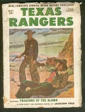 Bild des Verkufers fr TEXAS RANGERS, (Western Pulp magazine). - May, 1953. -- Jim Hatfield in "Treasure of the Alamo" zum Verkauf von Comic World