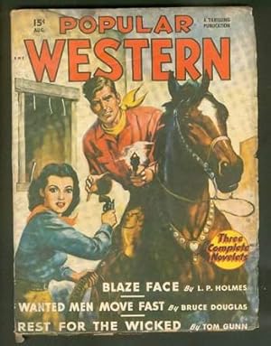 Imagen del vendedor de POPULAR WESTERN, Pulp magazine . August, 1949. a la venta por Comic World