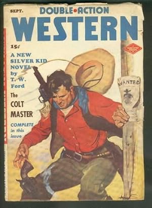 Seller image for DOUBLE ACTION WESTERN (Pulp magazine) . September, 1948. [New SILVER KID Novel = The Colt Master for sale by Comic World