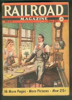 RAILROAD Magazine (Pulp) - May, 1942. >> Lightning Slinger Cover / Cincinnati Southern Memories /...
