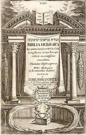 Bild des Verkufers fr Biblia Hebraica Cum optimis impressis & Manuscriptis zum Verkauf von ERIC CHAIM KLINE, BOOKSELLER (ABAA ILAB)