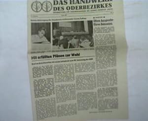 1 Zeitschrift: das Handwerk des Oderbezirkes, 33. Jahrgang, April 1989, Informationen der Handwer...