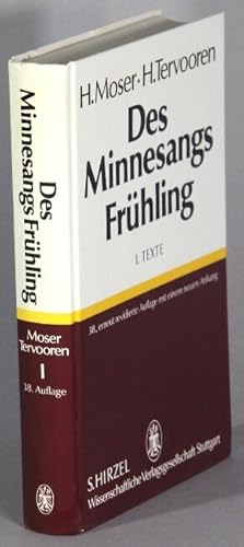 Seller image for Des minnesangs frhling. Texte 1 for sale by Rulon-Miller Books (ABAA / ILAB)