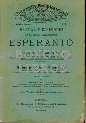 Seller image for Manual y ejercicios de la lengua internacional Esperanto. Con un pr�logo de Carlo Bourlet for sale by Boxoyo Libros S.L.