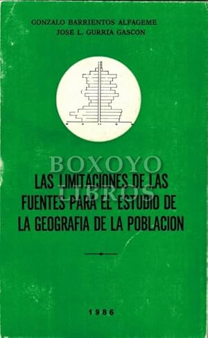 Imagen del vendedor de Las limitaciones de las fuentes para el estudio de la geografa de la poblacin a la venta por Boxoyo Libros S.L.