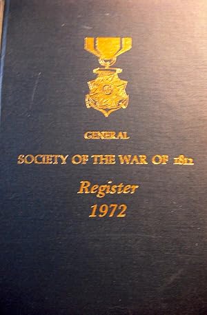 Seller image for General Society of the War of 1812 Register 1972 for sale by Basket Case Books