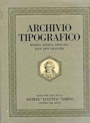 Immagine del venditore per Archivio Tipografico. Rivista tecnica trimestrale dedicata alle arti grafiche. Anno XXV. N. 241 - 242. Aprile - Settembre 1913. Numero Bodoniano venduto da Gilibert Libreria Antiquaria (ILAB)