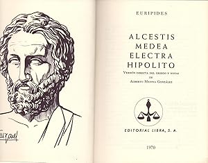 Seller image for ALCESTIS. MEDEA. ELECTRA. HIPOLITO for sale by Libreria 7 Soles