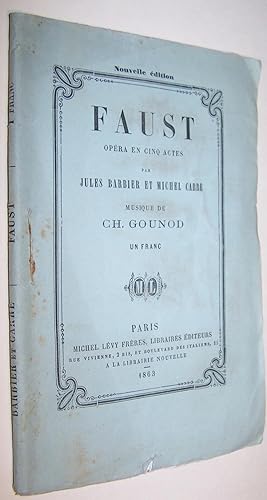 FAUST Opera En Cinq Actes