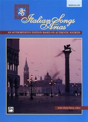 Bild des Verkufers fr 26 Italian Songs and Arias. An authoritative edition based on authentic sources. zum Verkauf von FIRENZELIBRI SRL